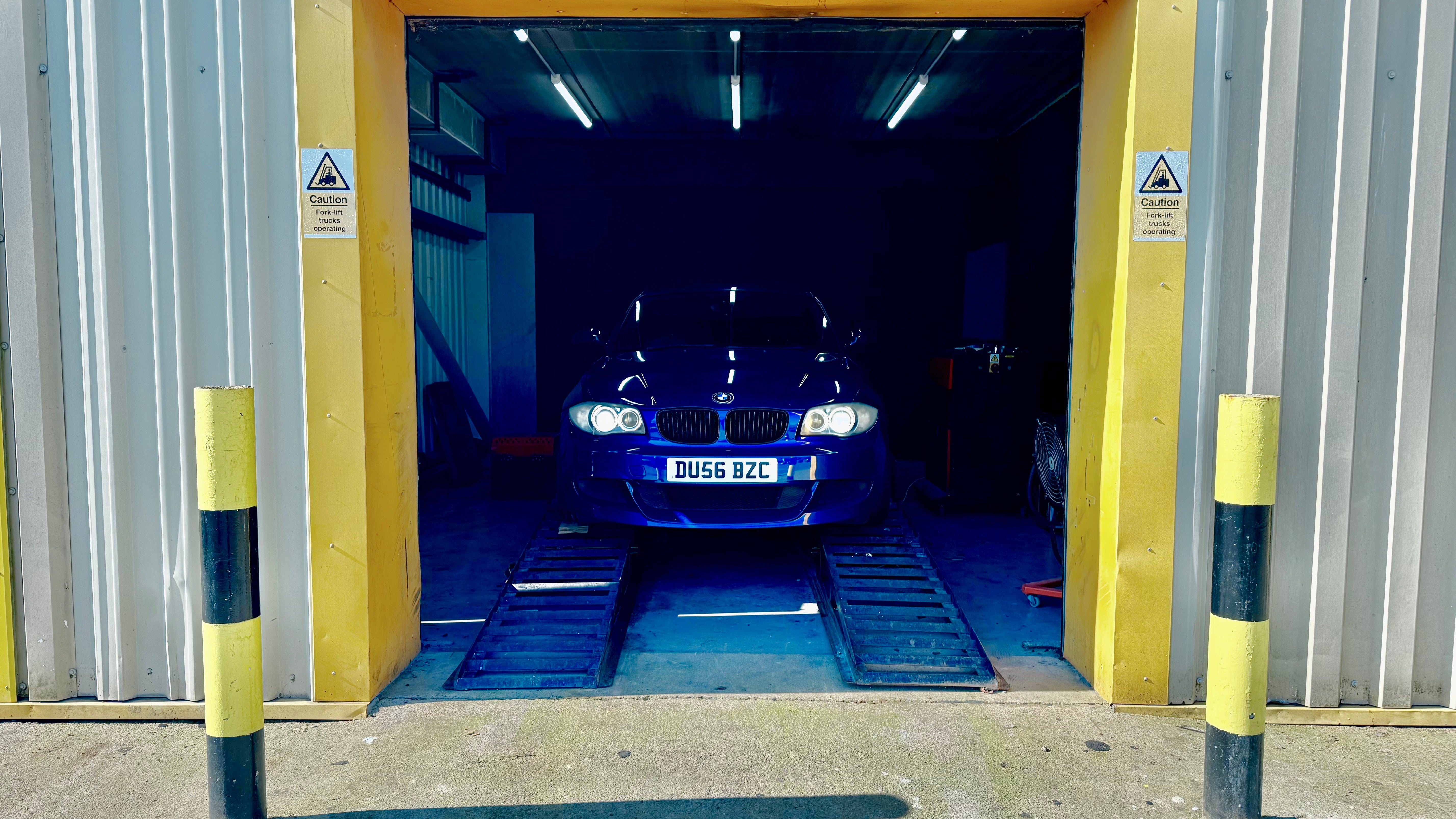 BMW Performance Bumper 1 Series on Dyno with Carbon Inlet